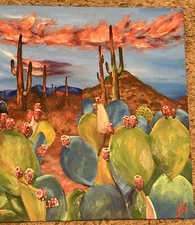 oil painting on wood