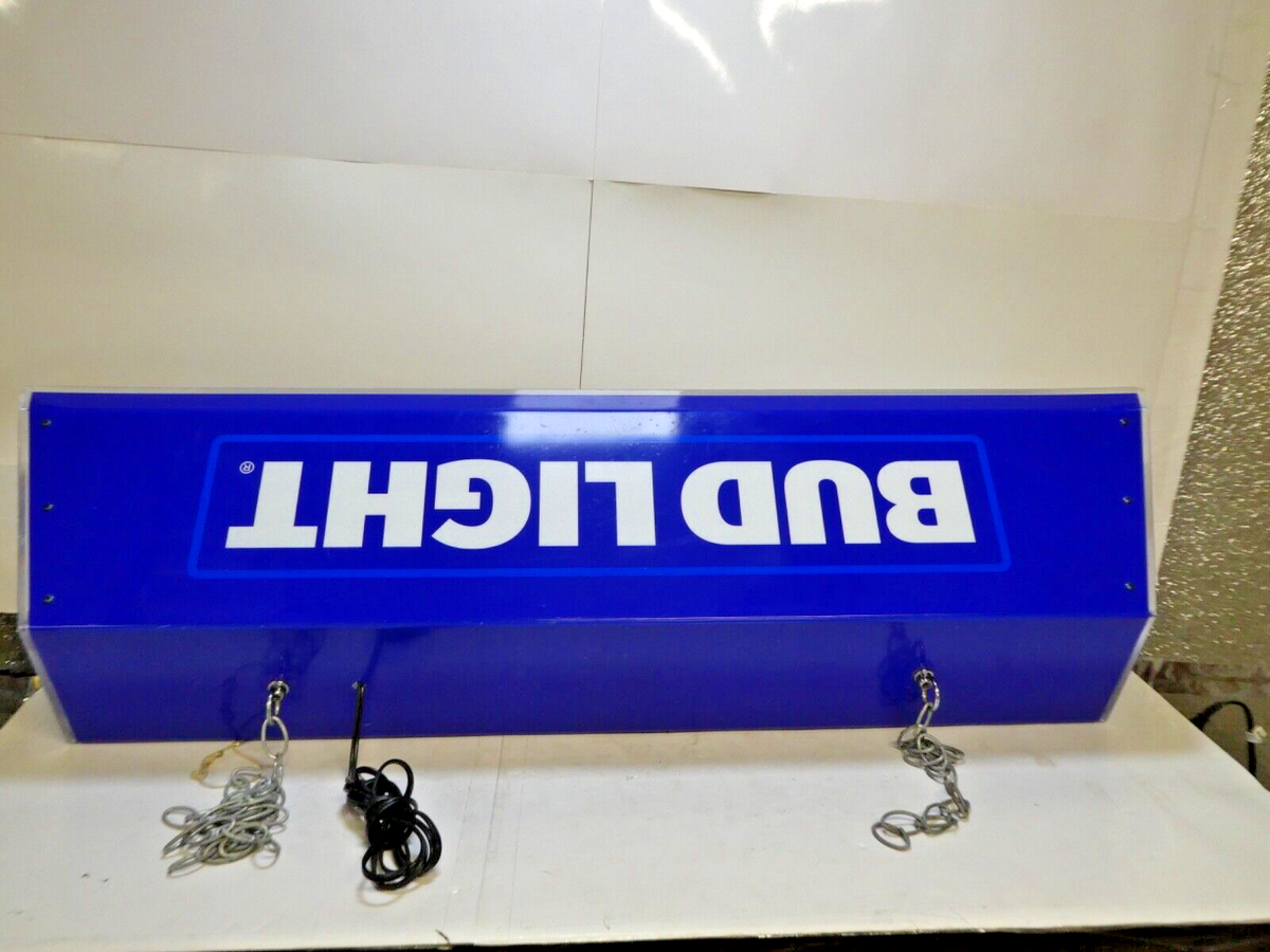 Budweiser Bud Light Beer Pool Table Hanging Advertising Bar Lamp