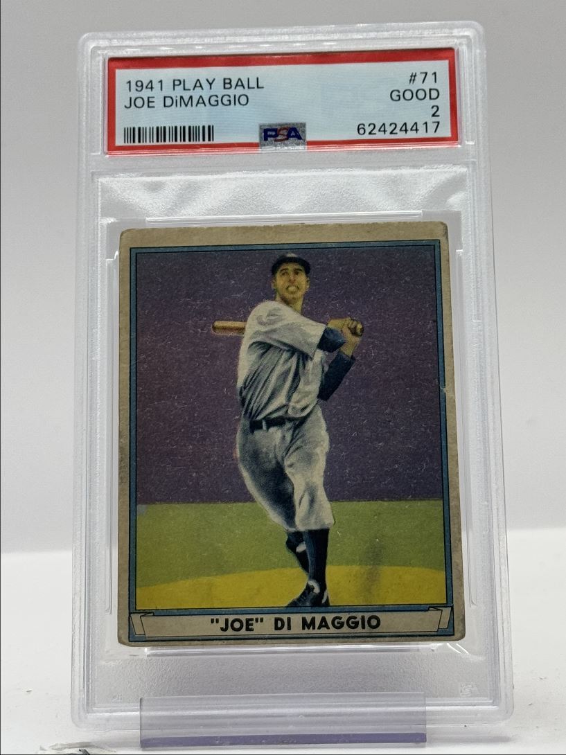 JOE DIMAGGIO 1941 PLAY BALL BASEBALL #71 PSA 2 Q1316