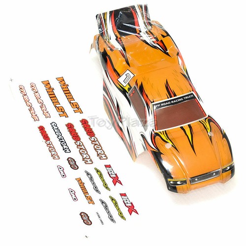 Haiboxing part 16306 RC Truggy Body Dark Yellow +Decals for 1/16 RC Truck 16882 - Picture 11 of 12