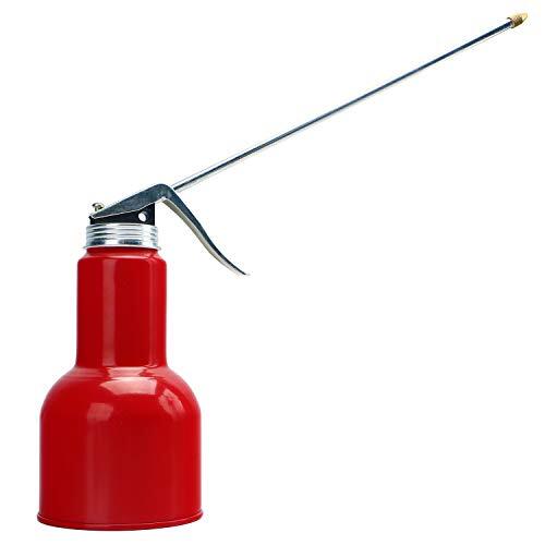 High Pressure Pistol Hand Pump Oil Can with 9.65 inch Metal Spout (16 oz/500ML)