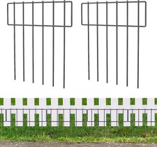 25 Pack Garden Fence Panels Garden Animal Barrier Yard Border Fence Ground Stake