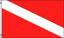  4 Pcs Bundle 3ft x 5ft Polyester Diver Flag "International Sign for Driver"