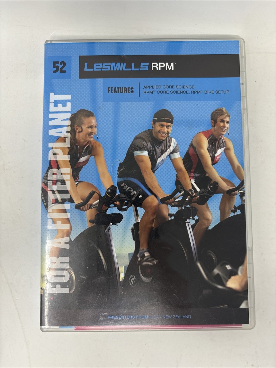 Les Mills RPM 52 CD, DVD, Notes spinning, cycling, Cardio