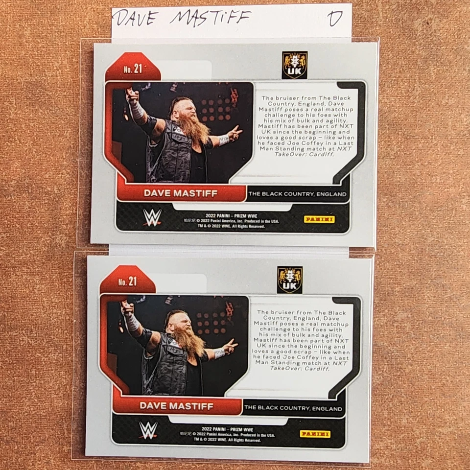 5-02-12 PWE . wwe wwf world wrestling entertainment federation lot. DAVE MASTIFF - Image 2 of 2