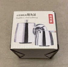 Stainless Steel Ashtray With Lid