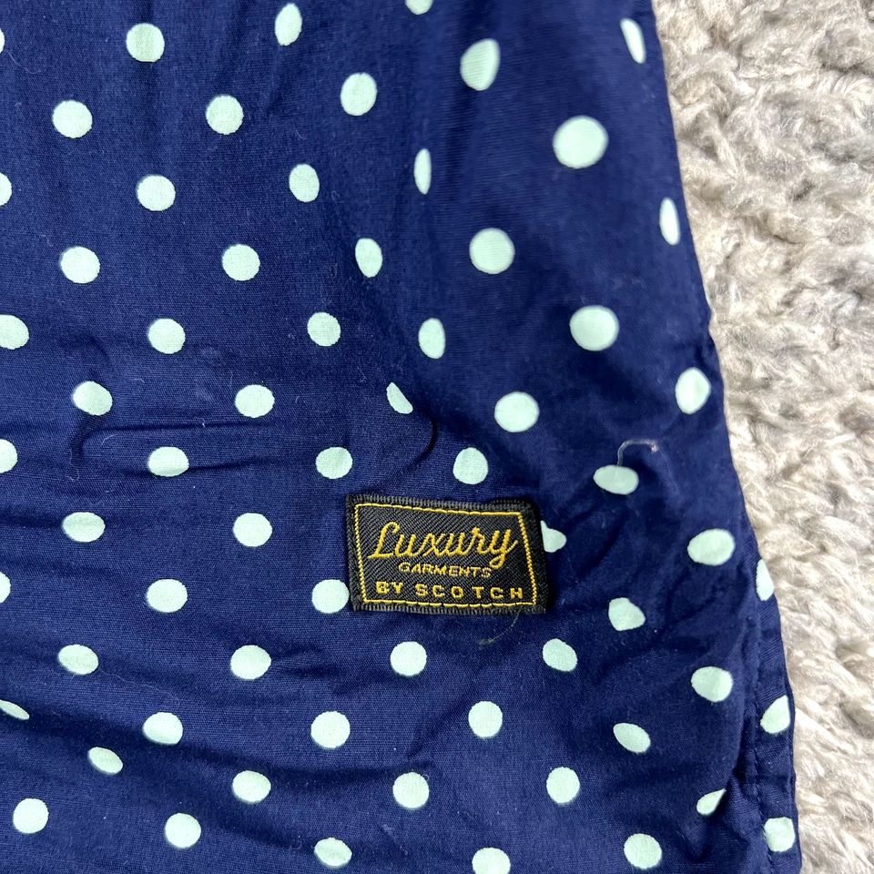 Scotch & Soda button up Shirt stretch Patterned long sleeve Mens Size Small blue - image 3 of 4