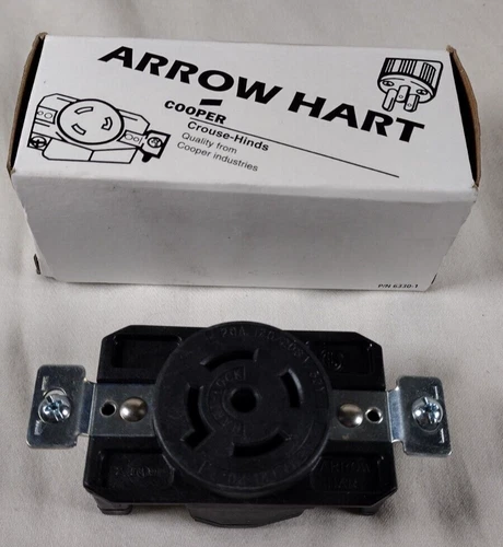 Arrow Hart AH6470 Locking Single Receptacle 20A 120/208V 3PH 4P 5W LJ5325