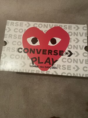 Comme Des Garcons Converse Black Size 10
