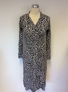 lk bennett black and white dress