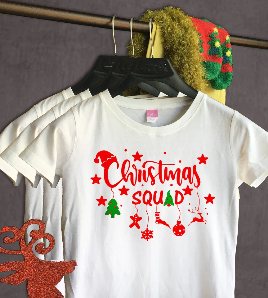 Сделай сам Рождественский экипаж утюг виниловая наклейка, постоянная передача тепла винил, моющийся - Изображение 3 из 4