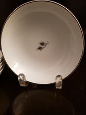 FUKAGAWA  ARITA HANDPAINTED FINE CHINA 928 SILVER WHEAT 5 DESSERT BOWL 5 3/8" IN