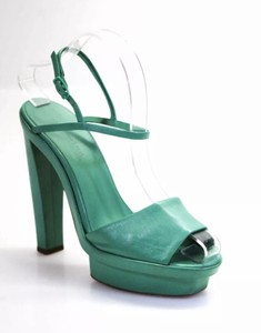 balenciaga green heels