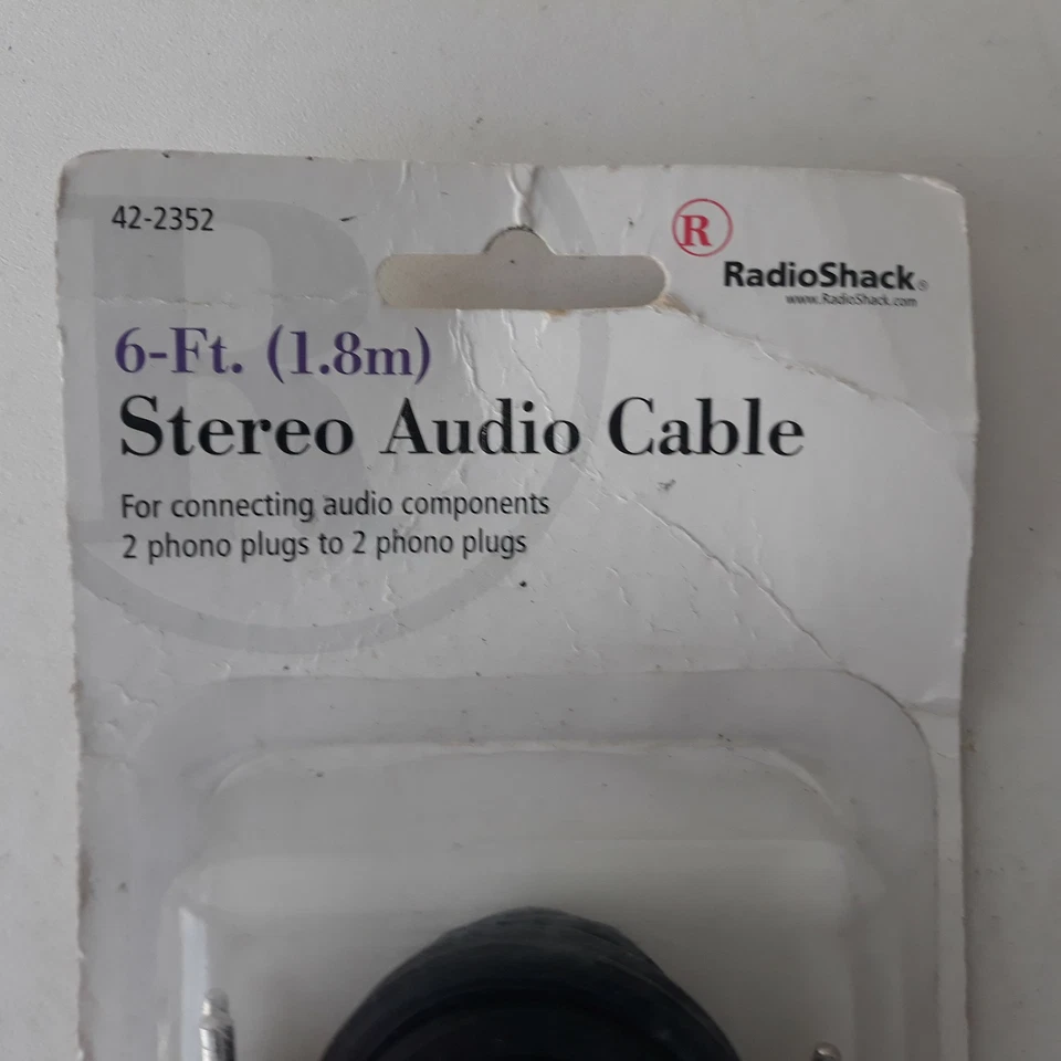 RadioShack 42-2352 6-Ft. Stereo Cable 2 Phono Plugs To 2 Phono Plugs - Image 4 of 4