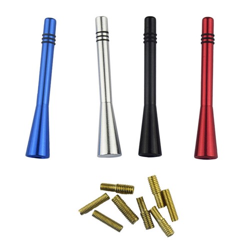 Car Auto Short Stubby Antenna Aerial AM FM Radio Mast Screw Type Set Accessories - Bild 7 von 12