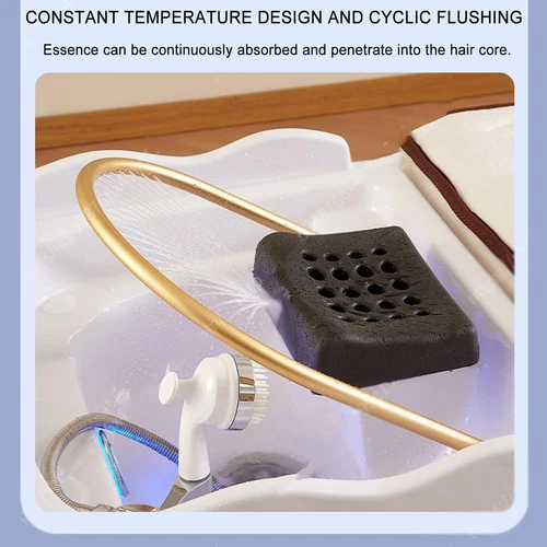 Japanese Head Spa Machine Portable with 55L Thermo Tank+Steam Hood&Light Therapy - Picture 9 of 9