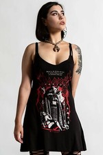 Killstar Magick Satanic Baphomet Gothic Occult Punk Witchy Slip Dress KSRA004338