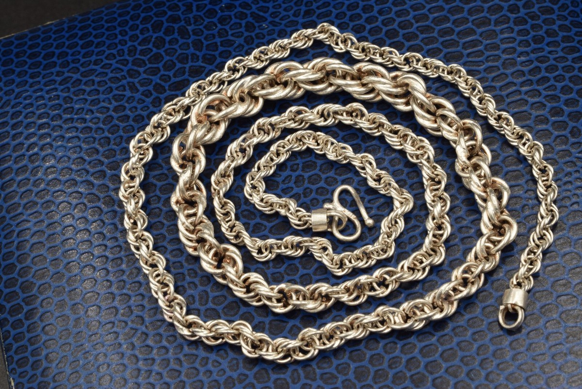 20 GRAMS ! VTG STERLING SILVER 925 Necklace MEN Chain
