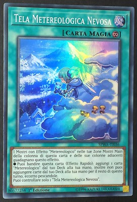NEVOSA Super Rare WETTERLEINWAND auf Italienisch SPWA-IT036 YUGIOH