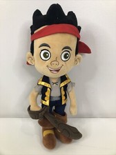 Jake y los Piratas del País de Nunca Jamás Disney Junior 13" Juguete de Peluche Espada Usada en Excelente Condición