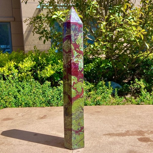 3.13LB Natural dragon blood stone crystal pillar obelisk meditation healing ston - 第 1/13 張圖片