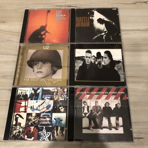 U2 CD 💿 LOT - 6 CDs Under A Blood Red Sky Rattle & Hum Joshua Tree Atomic