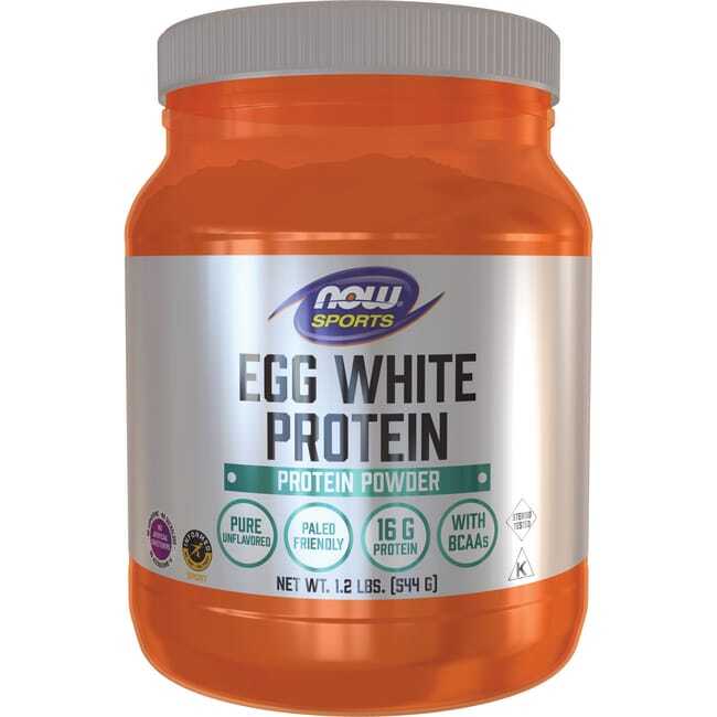 Яичный белок NOW Foods - Без вкуса, 1,2 фунта Pwdr