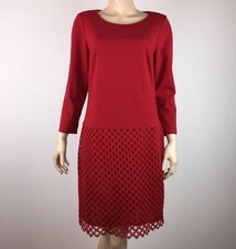 Laundry By Shelli Segal Dress Womens 10 Red Keyhole Party Cocktail Work