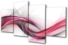 Abstract Design   MULTI CANVAS WALL ART Picture Print VA