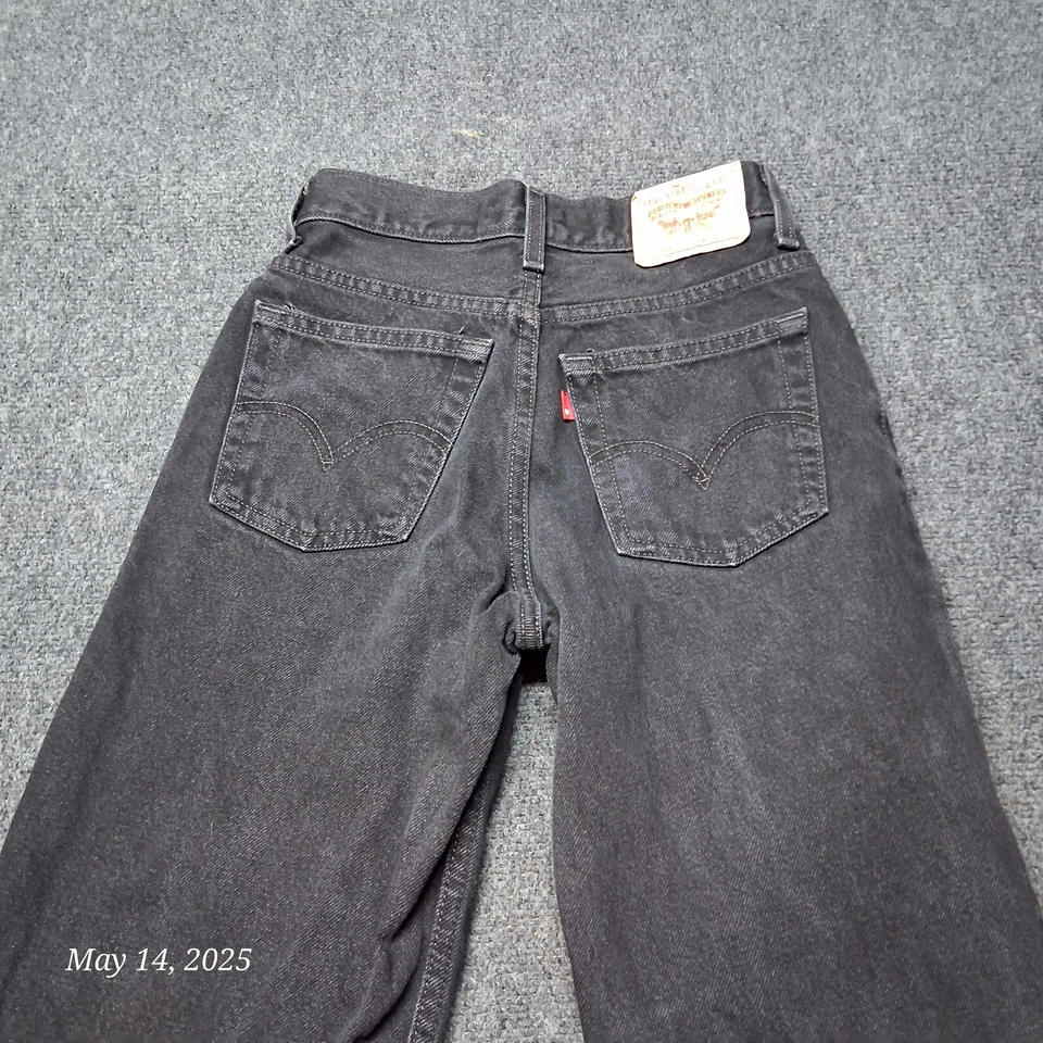 Jeans Levi 550 masculino 14 slim slim fit perna cônica 25x27 preto lavagem - Imagem 3 de 4