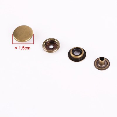 12.5mm Bronzes Press Studs S Spring Popper Snap Fasteners Leathercraft Sewing