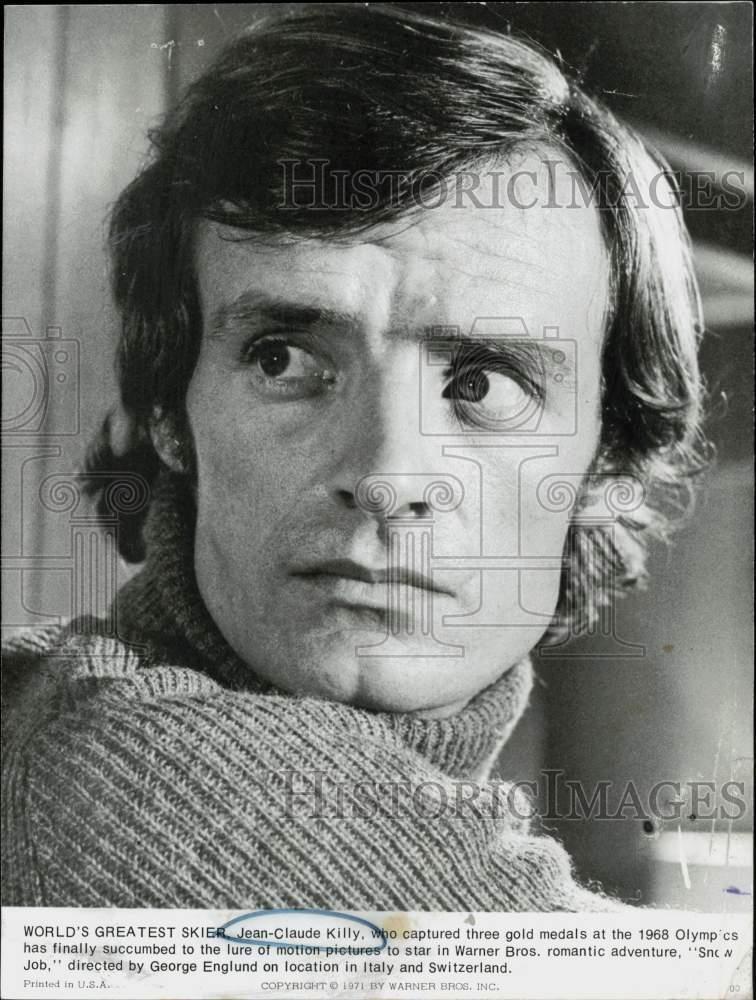 1971 Press Photo Ski champion Jean-Claude Killy in 1971 Press Photo Ski champion Jean-Claude Killy in
