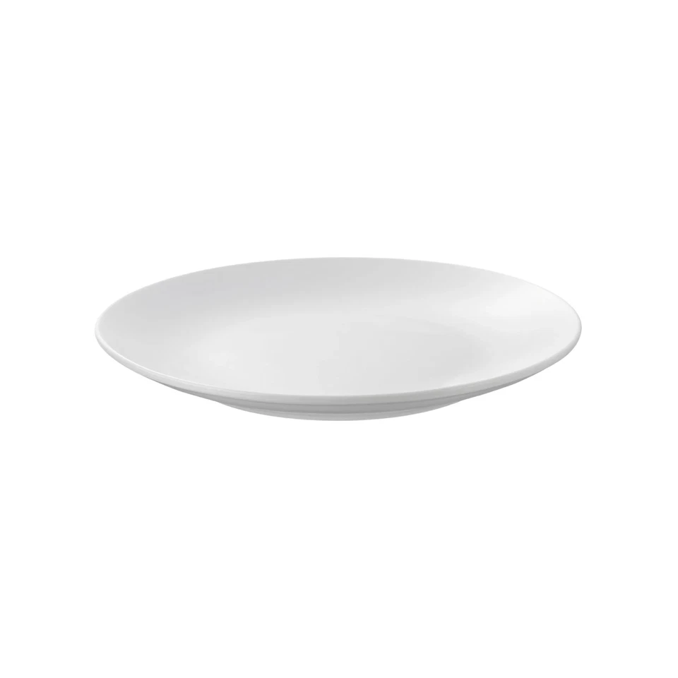 Mainstays 12-Piece White Stoneware Dinnerware Set | Plates & Bowls for 4 - Image 3 of 4