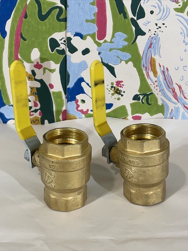 LOT OF 2 Matco Norca 1-1/2" Brass Ball Valve 600 WOG 150SWP Model 759