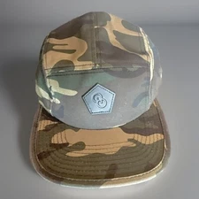 Other Half Brewing Hat Leather Patch Camouflage Camo Cap Adjustable Clip