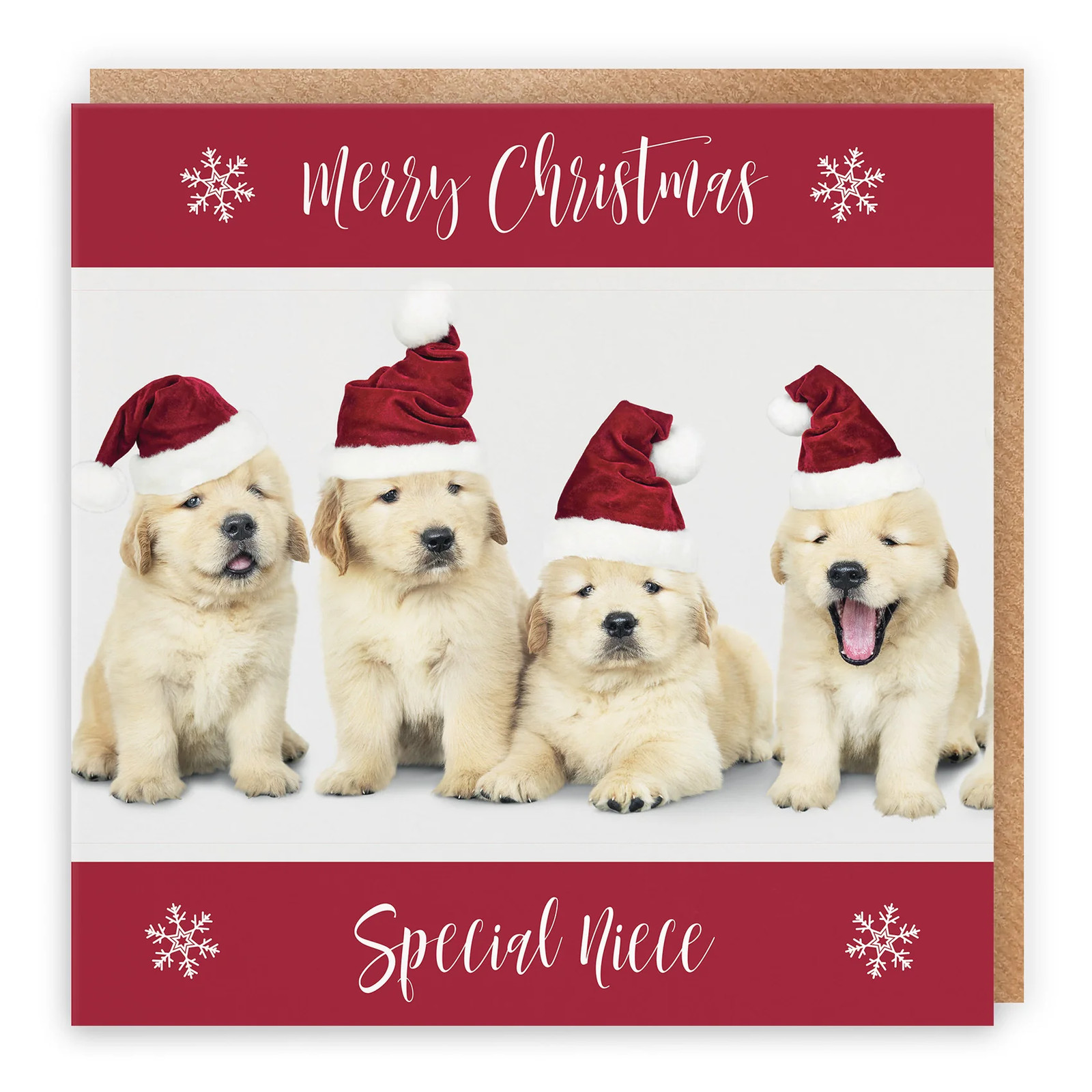 Niece Christmas Card Puppy