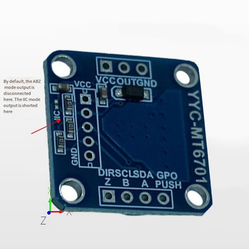 Magnetic Encoder MT6701 Magnetic Induction Angle Measurement Sensor Module3532 - Picture 4 of 6