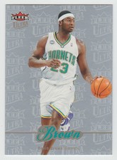 DERRICK BROWN Hornets 2007-08 Ultra PLATINUM MEDALLION #125 SP #16/25 SSP /25