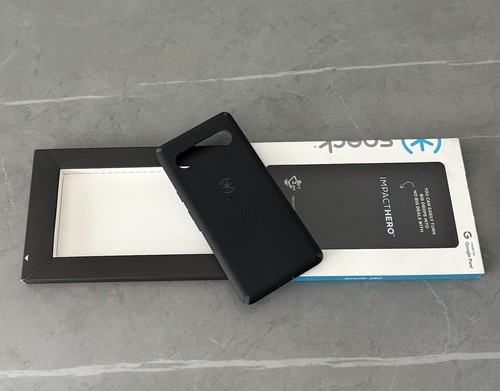 Speck ImpactHero Case for Google Pixel 7a Black/Slate Grey Soft-Touch - Picture 5 of 6