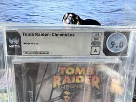 Tomb Raider Chronicles Dreamcast WATA 9.0 A Factory Sealed Y-Fold Rare US Ver.