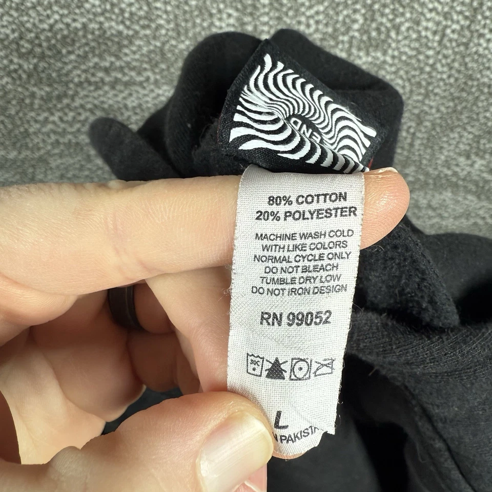 Element Skateboarding Hoodie Sweatshirt Youth Large Black Logo Double Sided Y2K - Image 3 of 4