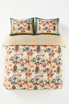 Anthropologie Mind The Gap Incantation Queen Cotton Percale Bedding Duvet NEW