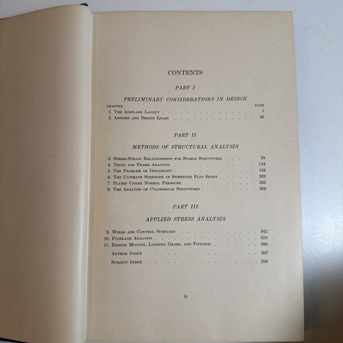 Airplane Structural Analysis and Design By Sechler and Dunn Hardcover, 1942 HB - Picture 8 of 10