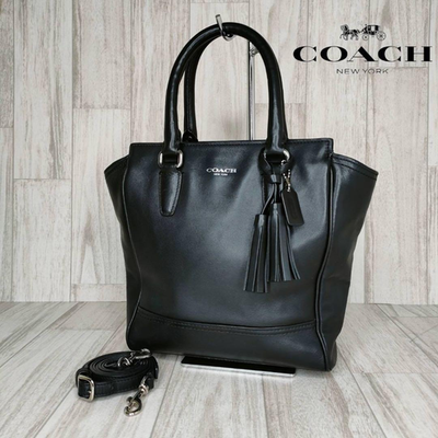 COACH Legacy Leather Mini Tanner Black Crossbody Bag 48894 with