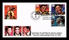 US COVER RHYTHM & BLUES LEGENDS OF MUSIC FIRST DAY ISSUE COMBO HAND MADE