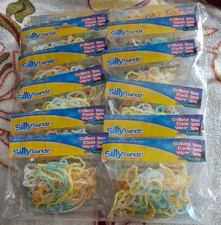 Sillybandz 24-Pack Beach Shapes Multicolor Silicone Charm Bracelets