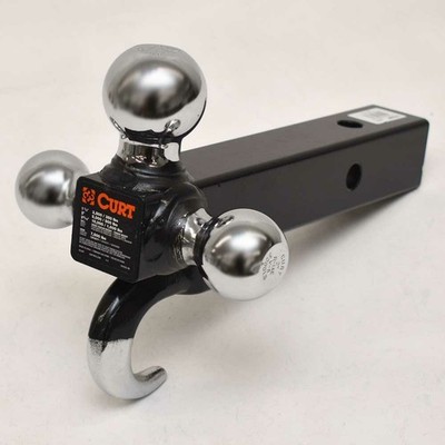 Curt 3-Hitch TriBall Trailer Hitch With Hook 10,000 LBS 45675