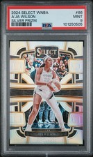 2024 Panini Select WNBA - A'ja Wilson #86 - Silver Prizm - PSA 9 - SILVER