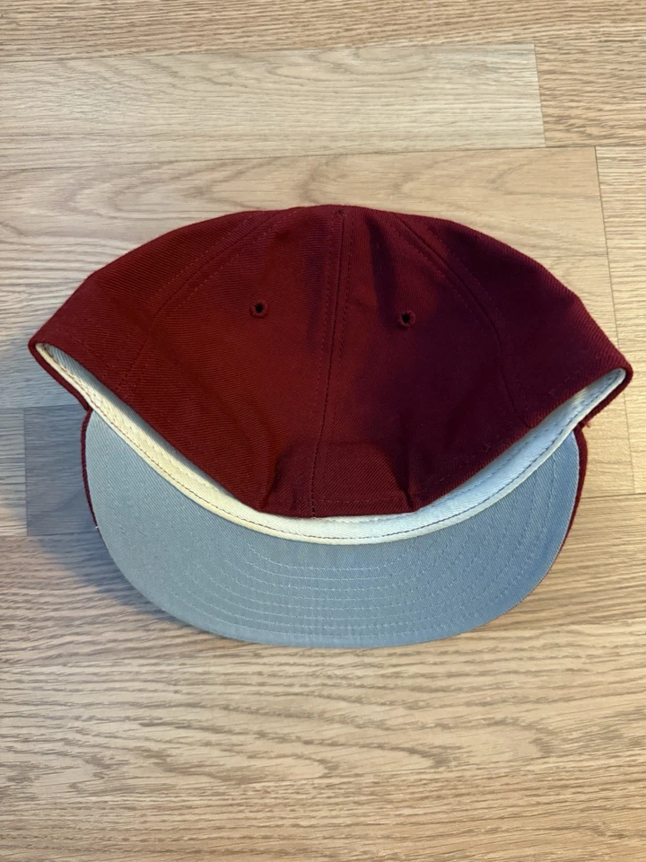 Винтажная шерстяная шляпа Indiana University New Era профессиональная модель 59/50 7 1/8 в США - Изображение 4 из 4