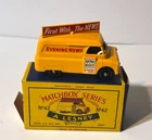 1961 Lesney Matchbox #42 The Evening News Van excellent cond Box C